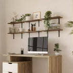 Lavish Home Juego de 6 estantes flotantes