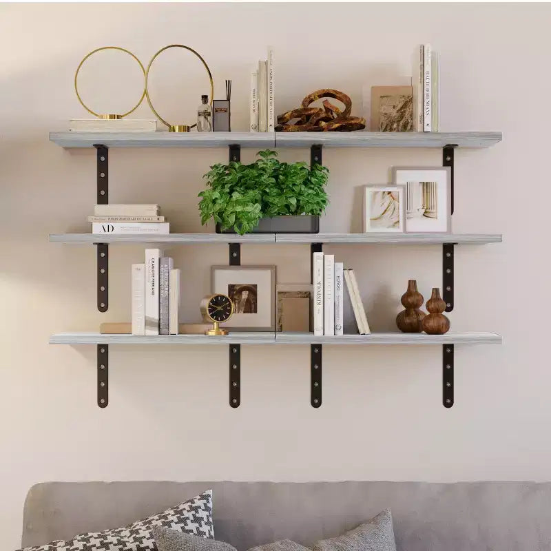Lavish Home Juego de 6 estantes flotantes