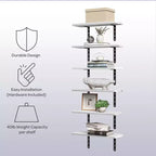 Lavish Home Juego de 6 estantes flotantes