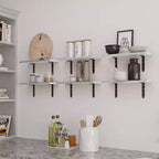 Lavish Home Juego de 6 estantes flotantes