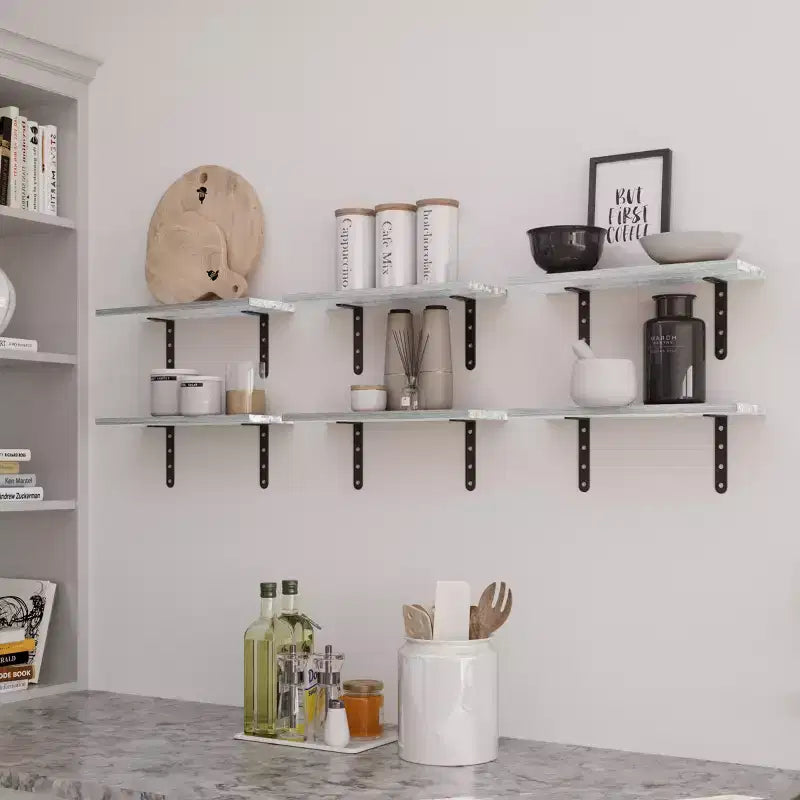 Lavish Home Juego de 6 estantes flotantes