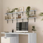 Lavish Home Juego de 6 estantes flotantes