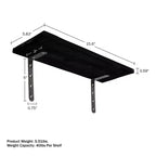 Lavish Home Juego de 6 estantes flotantes