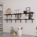 Lavish Home Juego de 6 estantes flotantes