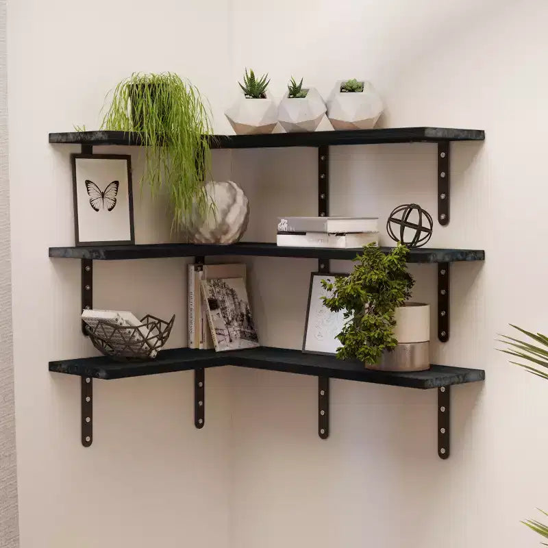 Lavish Home Juego de 6 estantes flotantes