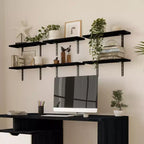 Lavish Home Juego de 6 estantes flotantes
