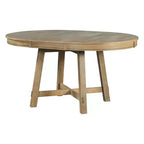 Mesa de comedor Whisen Farmhouse con base en forma de X de 4 patas y extensión de 40.6 cm