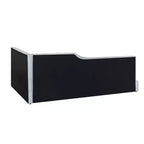 Cama nido tapizada en pana con forma de L, tamaño doble/matrimonial, con dos camas individuales, 4D - ModernLuxe