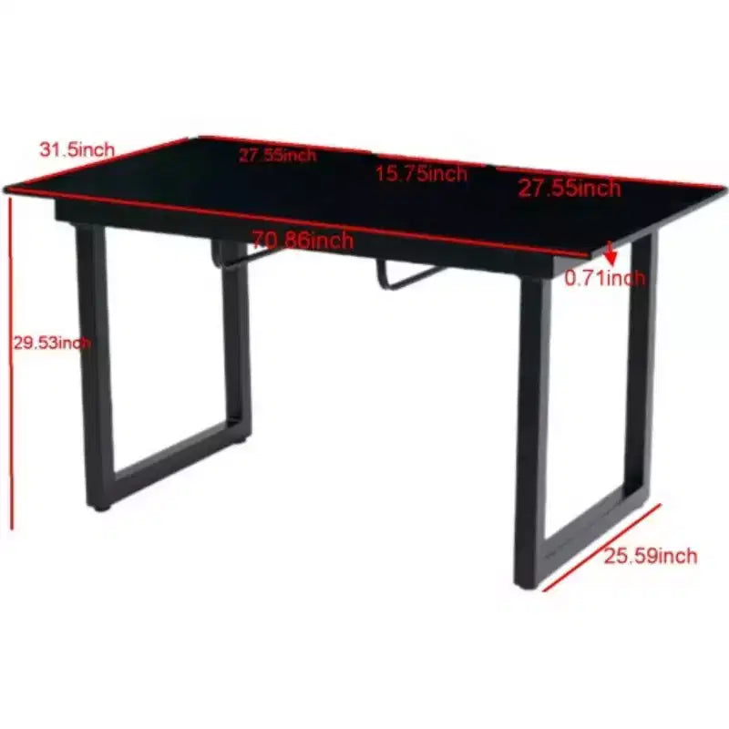 Mesa de comedor extensible cuadrada con pata de metal, mesa de cocina moderna que ahorra espacio para sala de estar