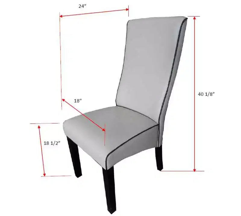Kings Brand Furniture Pentam, juego de 2 sillas laterales de piel sintética para comedor y cocina