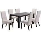 Kings Brand Furniture Pentam, juego de 2 sillas laterales de piel sintética para comedor y cocina