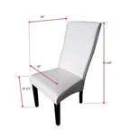 Kings Brand Furniture Pentam, juego de 2 sillas laterales de piel sintética para comedor y cocina