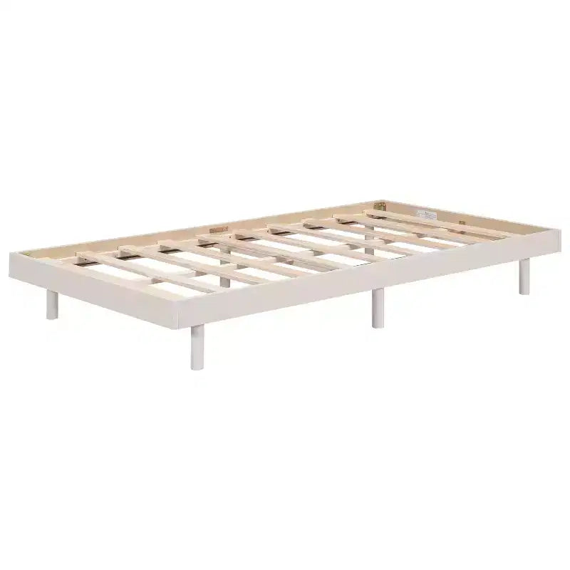 Marco de cama de plataforma flotante de diseño moderno en color gris