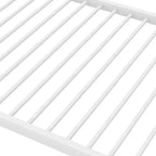 Litera baja doble sobre doble de metal Whisen con escalera y barandilla