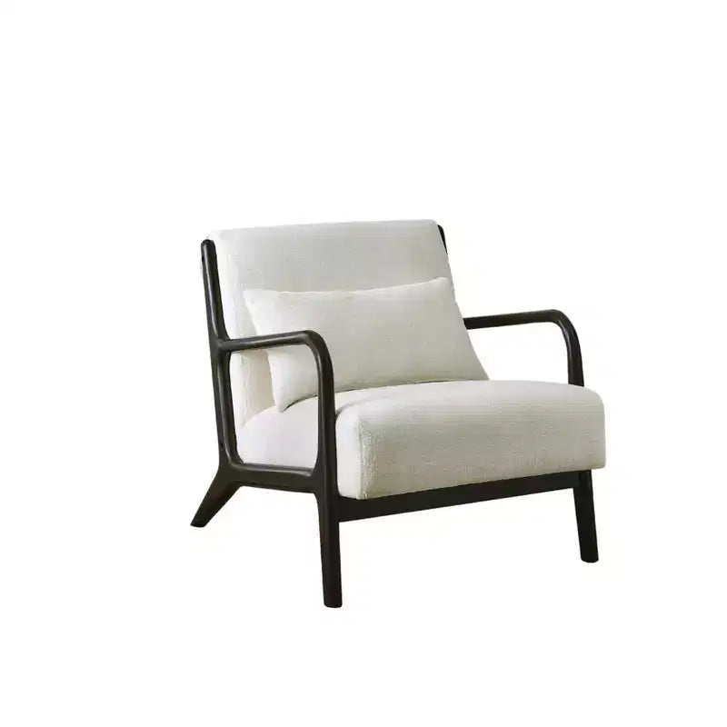 Sillón decorativo de estilo moderno de mediados de siglo Eterna de Roundhill Furniture con almohada lumbar extraíble