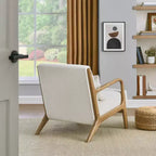 Sillón decorativo de estilo moderno de mediados de siglo Eterna de Roundhill Furniture con almohada lumbar extraíble