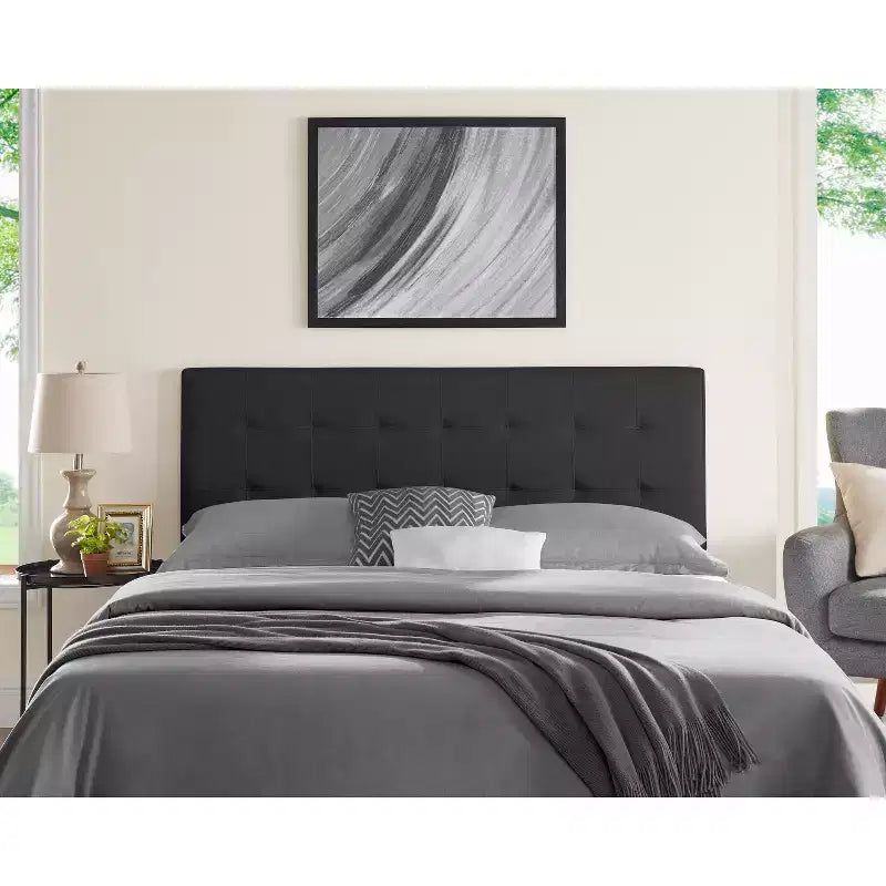 Cabecero Home Imports Emporium con capitoné de canal cuadrado tamaño queen para cama queen size