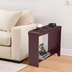 Mesa auxiliar de Home Imports Emporium con puertos USB y tomas de corriente, mesa auxiliar estrecha para dormitorio y sala de estar