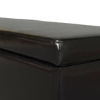 Puf de almacenaje tapizado Christopher Knight Home York de madera de abedul contemporánea