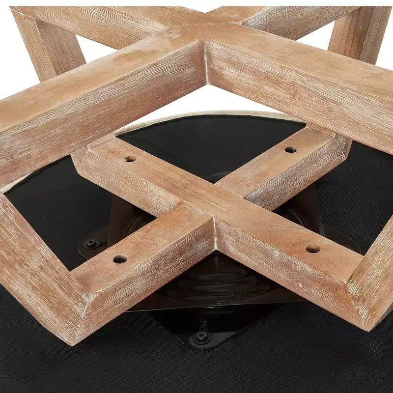 GDFStudio Glenn Silla Giratoria 360 con Tapizado de Lino y Base de Caucho