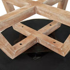 GDFStudio Glenn Silla Giratoria 360 con Tapizado de Lino y Base de Caucho