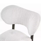 Sillas de comedor tapizadas (juego de 2), blancas