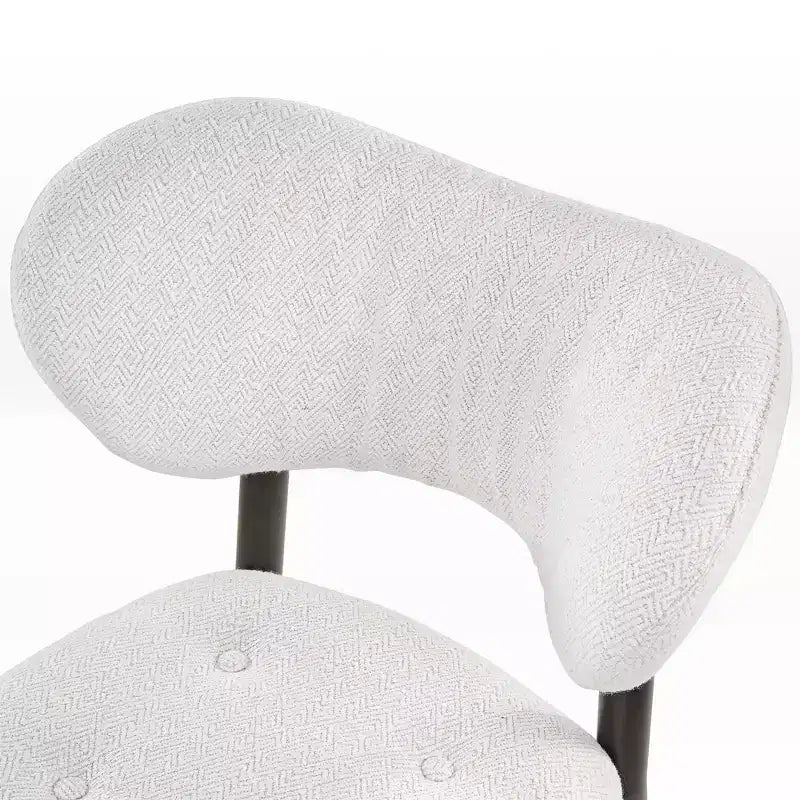 Sillas de comedor tapizadas (juego de 2), blancas