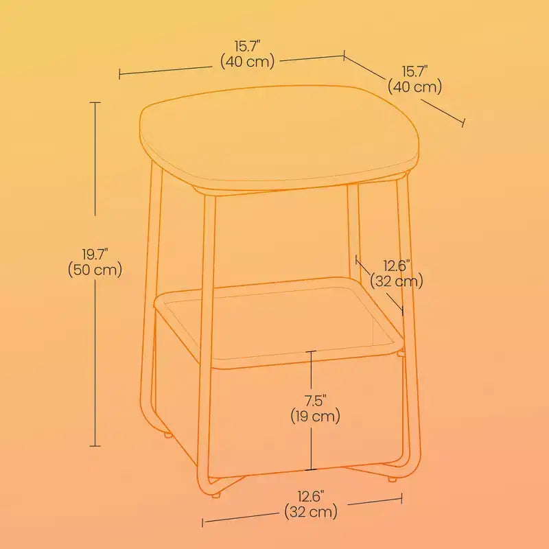 Mesita de noche moderna con cesta de tela, mesa auxiliar cuadrada para cama, mesa de centro, mesa auxiliar para sala de estar, dormitorio, blanco mate y marrón camello