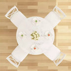 VECELO Mesa de comedor redonda de 36 pulgadas para 4, cubierta de mesa de bar de imitación mármol con patas de metal para cocina, espacios pequeños