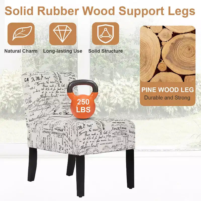 FDW Silla de comedor Silla decorativa con tela suave y respaldo para sala de estar
