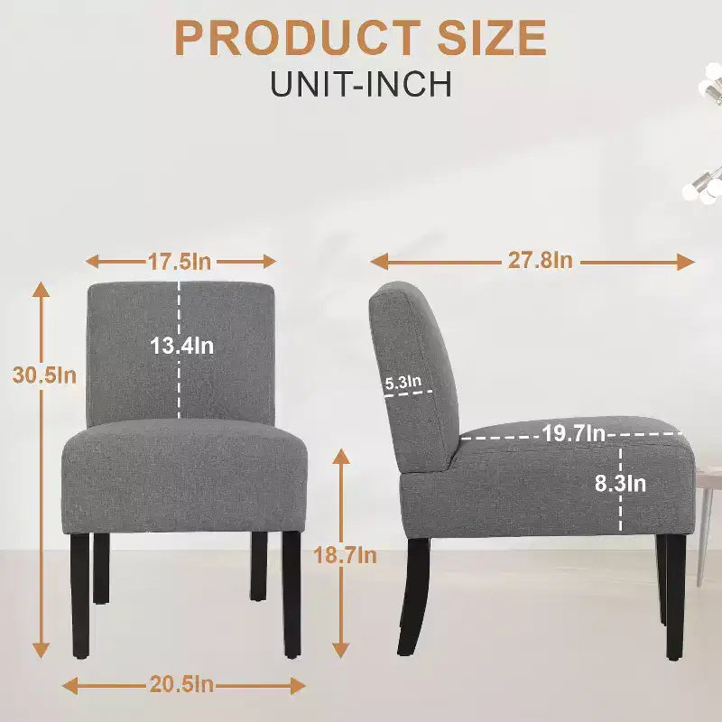 FDW Silla de comedor Silla decorativa con tela suave y respaldo para sala de estar