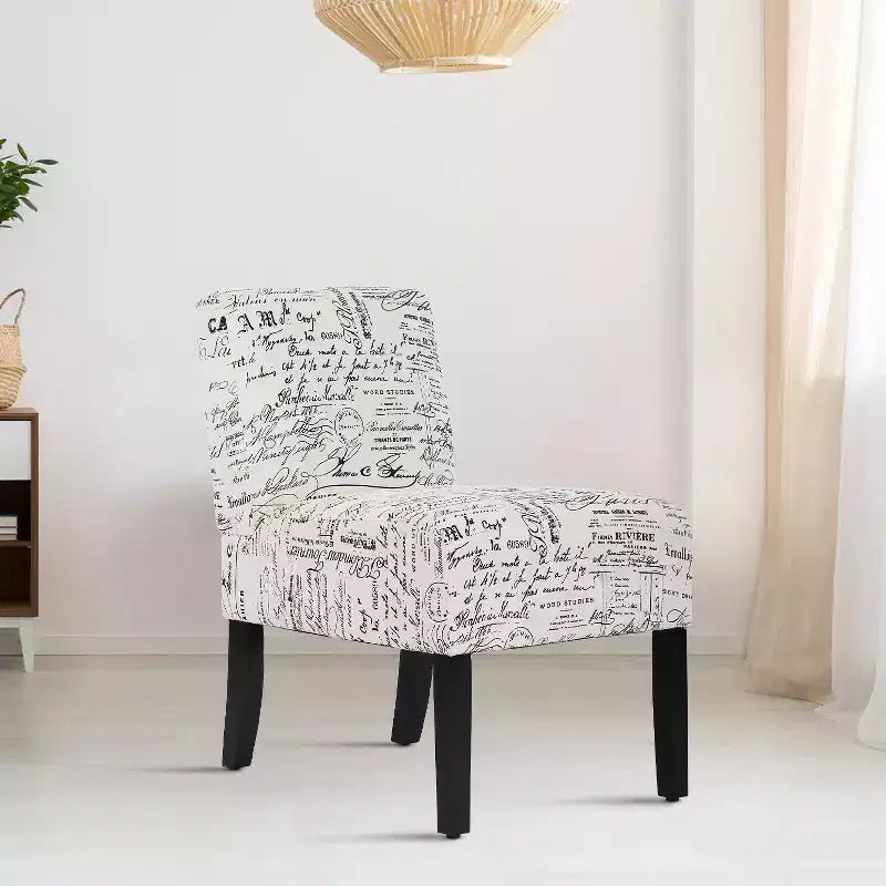 FDW Silla de comedor Silla decorativa con tela suave y respaldo para sala de estar
