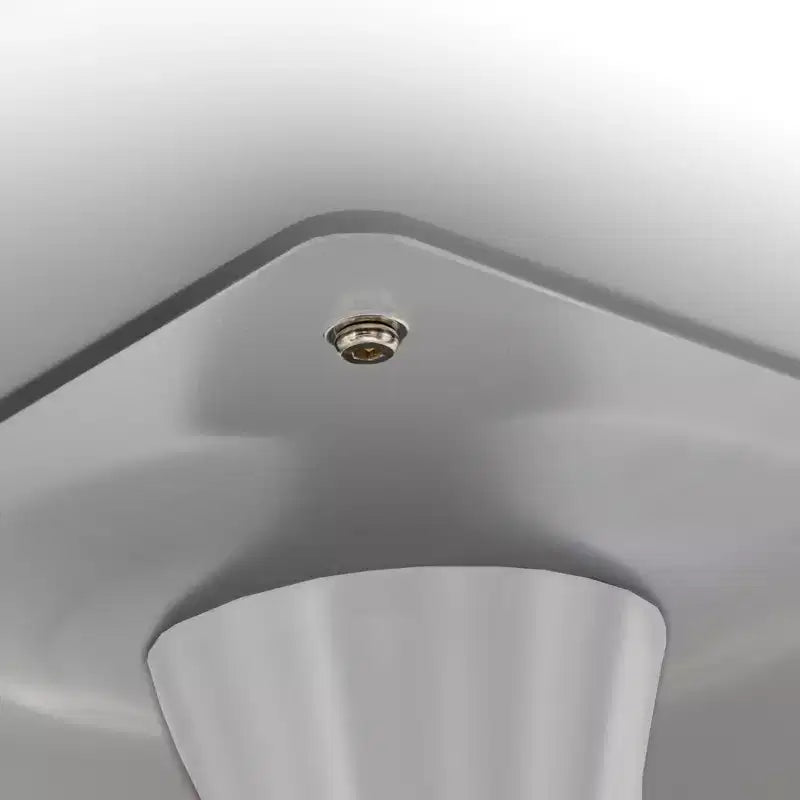 Juego de comedor LeisureMod Bristol de 5 piezas en color blanco - Mesa redonda y 4 sillas de comedor ergonómicas de plástico
