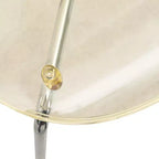 Juego de comedor LeisureMod Bristol de 5 piezas en color blanco - Mesa redonda y 4 sillas de comedor ergonómicas de plástico