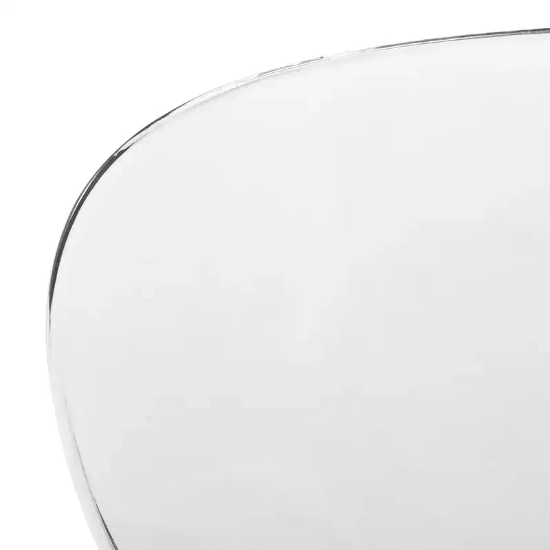 Juego de comedor LeisureMod Bristol de 5 piezas en color blanco - Mesa redonda y 4 sillas de comedor ergonómicas de plástico