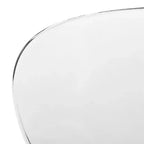Juego de comedor LeisureMod Bristol de 5 piezas en color blanco - Mesa redonda y 4 sillas de comedor ergonómicas de plástico