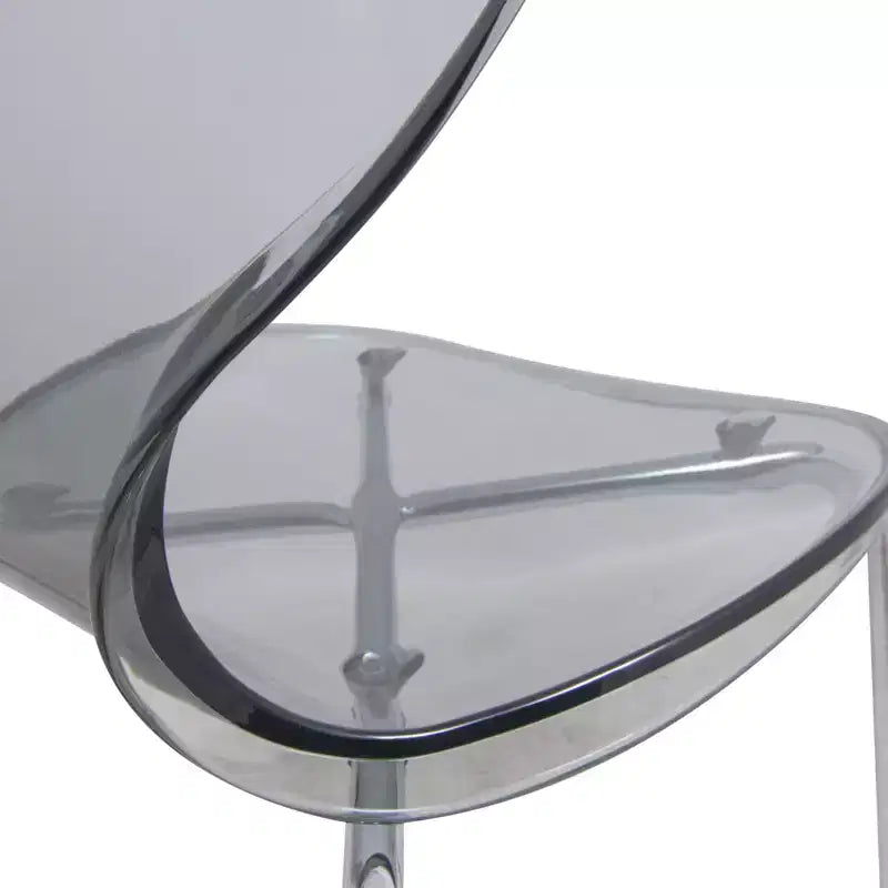 Juego de comedor LeisureMod Bristol de 5 piezas en color blanco - Mesa redonda y 4 sillas de comedor ergonómicas de plástico