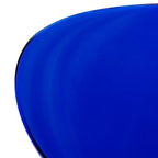 Juego de comedor LeisureMod Bristol de 5 piezas en color blanco - Mesa redonda y 4 sillas de comedor ergonómicas de plástico