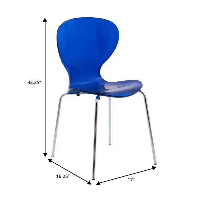 Juego de comedor LeisureMod Bristol de 5 piezas en color blanco - Mesa redonda y 4 sillas de comedor ergonómicas de plástico