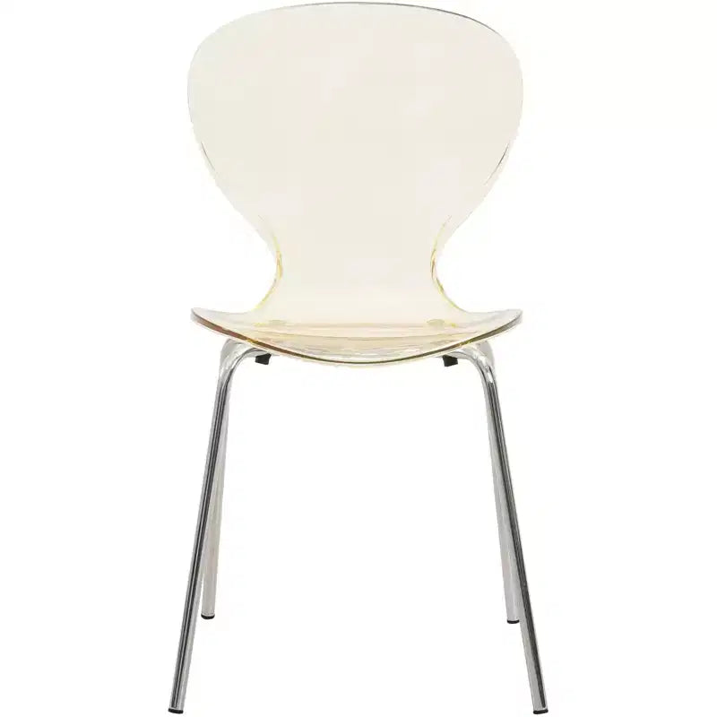 Juego de comedor LeisureMod Bristol de 5 piezas en color blanco - Mesa redonda y 4 sillas de comedor ergonómicas de plástico