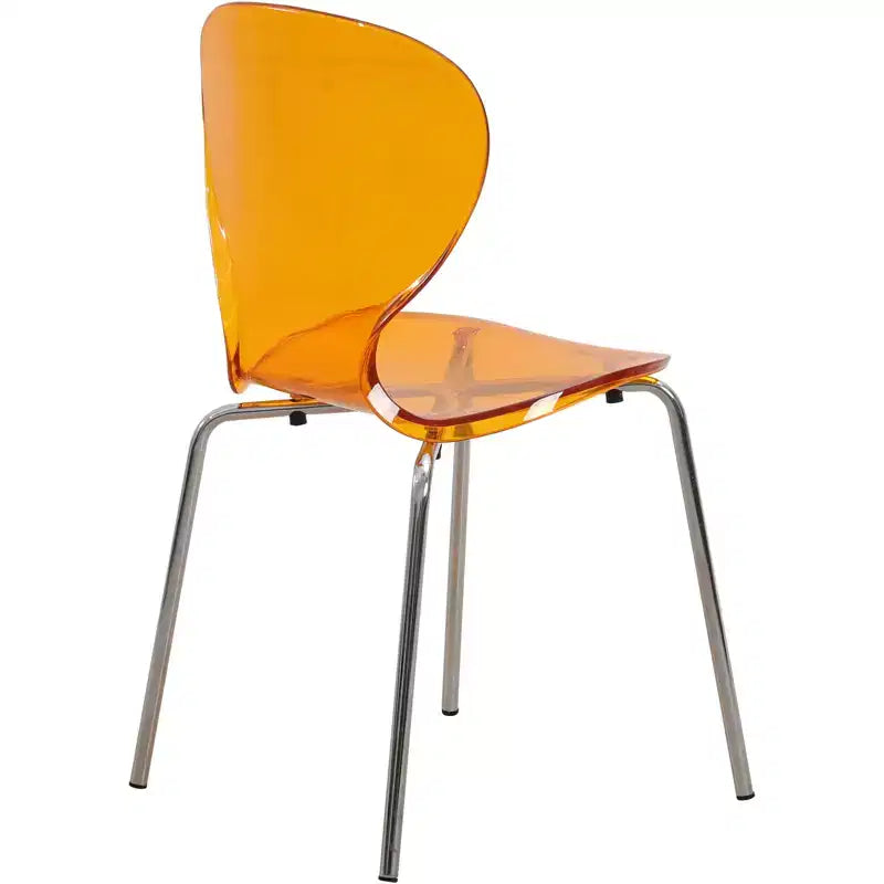 Juego de comedor LeisureMod Bristol de 5 piezas en color blanco - Mesa redonda y 4 sillas de comedor ergonómicas de plástico