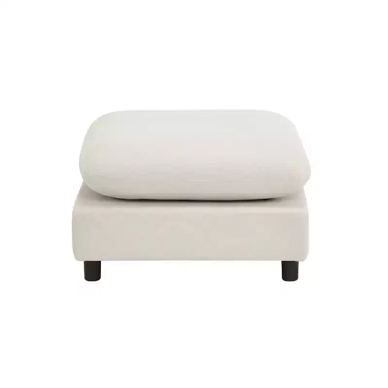 Christopher Knight Home Acker - Juego de sofá seccional modular moderno tapizado de 5 piezas, color blanco