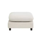 Christopher Knight Home Acker - Juego de sofá seccional modular moderno tapizado de 5 piezas, color blanco