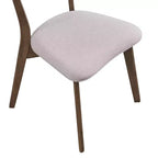 Juego de comedor tapizado Christopher Knight Home Walton de 7 piezas de madera de caucho de estilo moderno de mediados de siglo