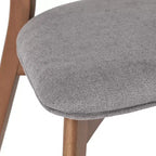 Juego de comedor tapizado Christopher Knight Home Walton de 7 piezas de madera de caucho de estilo moderno de mediados de siglo