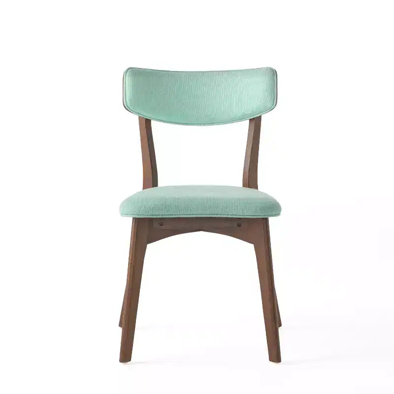 Juego de comedor tapizado Christopher Knight Home Walton de 7 piezas de madera de caucho de estilo moderno de mediados de siglo