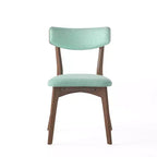 Juego de comedor tapizado Christopher Knight Home Walton de 7 piezas de madera de caucho de estilo moderno de mediados de siglo