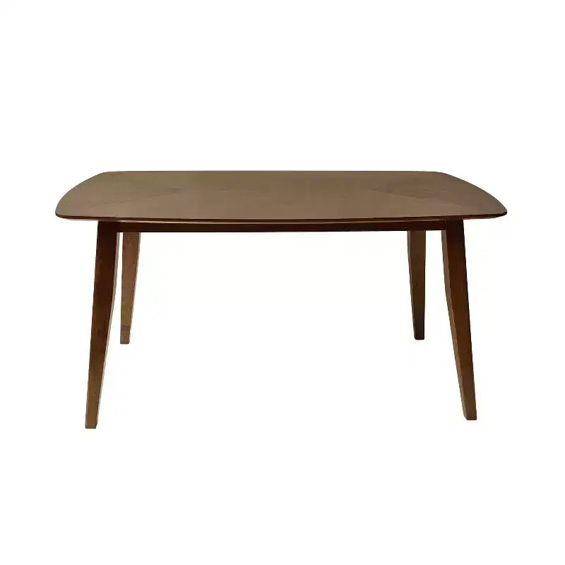 Juego de comedor tapizado Christopher Knight Home Walton de 7 piezas de madera de caucho de estilo moderno de mediados de siglo