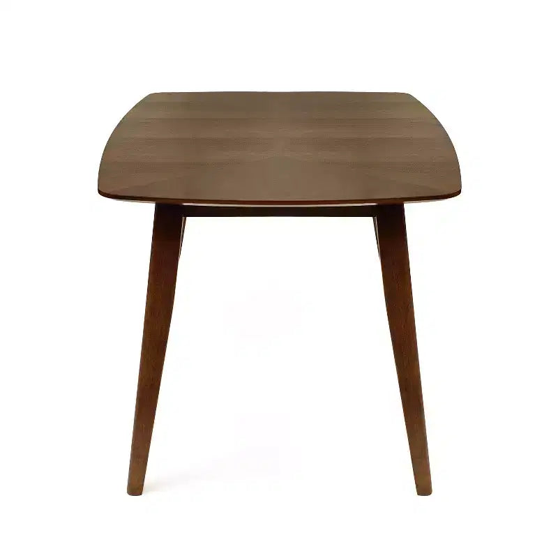 Juego de comedor tapizado Christopher Knight Home Walton de 7 piezas de madera de caucho de estilo moderno de mediados de siglo