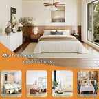 Famapy 4 - Cómoda con superficie decorada con rombos de 4 puertas para el almacenamiento en la sala de estar